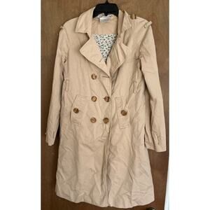 Charles Anastase Limited Edition 2008 Beige Long Sleeve Trench Coat L